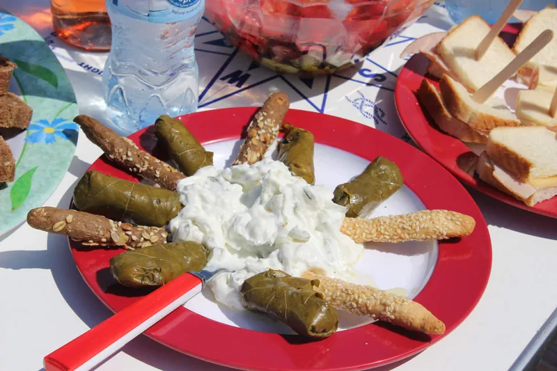Ντολμαδάκια και τζατζίκι
